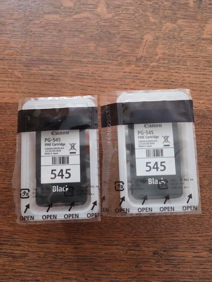 2 NIEUWE CANON PG 545 BK, Computers en Software, Printerbenodigdheden, Nieuw, Cartridge