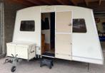 Rapido Export plooicaravan vouwcaravan met voortent  en luif, Caravans en Kamperen, Caravans, Standaardzit, Luifel, 2 aparte bedden