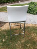 4 keukenstoelen voor een keuken eiland Sierra wit, Huis en Inrichting, Barkrukken, Gebruikt, Met voetsteun, Ophalen of Verzenden