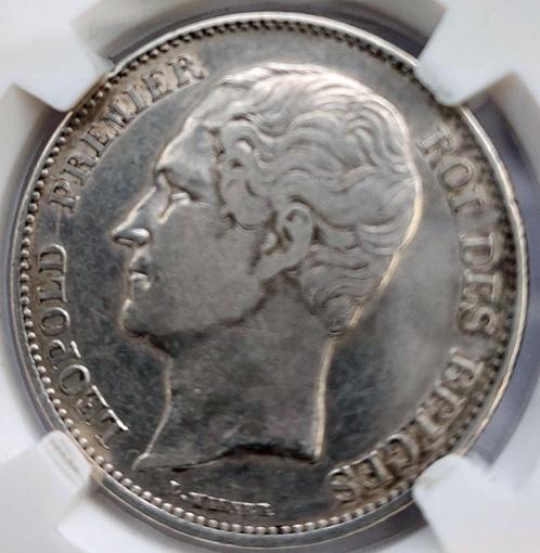 2,5 Frank 1850 Groot hoofd, Postzegels en Munten, Munten | België, Losse munt, Zilver, Zilver, Ophalen of Verzenden