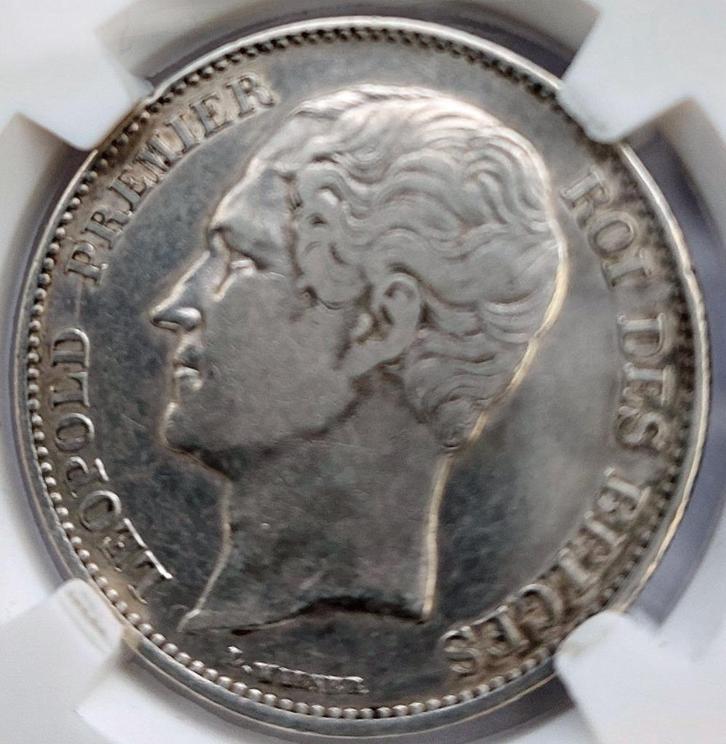 2,5 Frank 1850 Groot hoofd, Postzegels en Munten, Munten | België, Losse munt, Zilver, Zilver, Ophalen of Verzenden