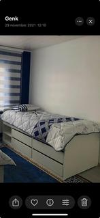 1persoonsbed 4 ladenkast, Huis en Inrichting, Slaapkamer | Beddengoed, Eenpersoons, Blauw, Overige typen, Ophalen of Verzenden