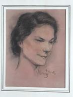 Portret gedateerd 1949 en gesigneerd Baltus, Ophalen