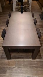 Eetkamertafel met 6 stoelen, Huis en Inrichting, Ophalen, 200 cm of meer, 50 tot 100 cm, Vijf personen of meer