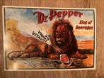 Metalen vintage plaat dr pepper, Ophalen, Gebruikt, Reclamebord