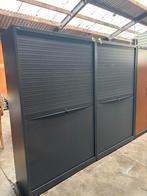 Roldeurkasten zwart/grijs 2 Stuks Nieuwstaat., Ophalen, Zo goed als nieuw