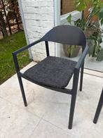 Tuinstoelen Exterioo + kussens, Tuin en Terras, Tuinstoelen, Ophalen, Zo goed als nieuw, Aluminium, Stapelbaar