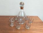 Service à liqueur ancien  - carafe avec 8 verres, Ophalen of Verzenden