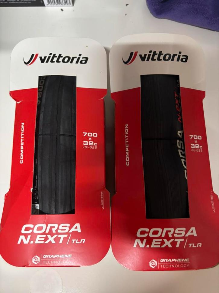Vittoria Corsa N.ext tlr 32c + Liners, Fietsen en Brommers, Fietsaccessoires | Overige Fietsaccessoires, Nieuw, Ophalen of Verzenden