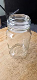 Glazen voorraadpot met deksel 6 stuks, Ophalen, Gebruikt, Glas, Pot, Bus of Blik