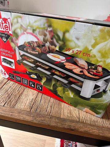 Nieuw in doos: Fritel Raclette Grill RG 2170 – 8p - 1500 W beschikbaar voor biedingen