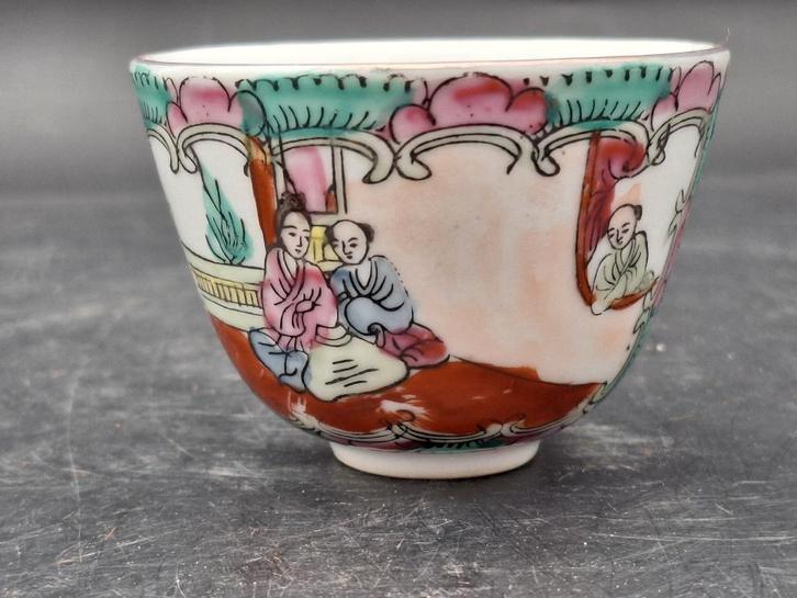 oud oosters handgeschilderd kommetje, jaren 60, Antiek en Kunst, Curiosa en Brocante, Ophalen of Verzenden