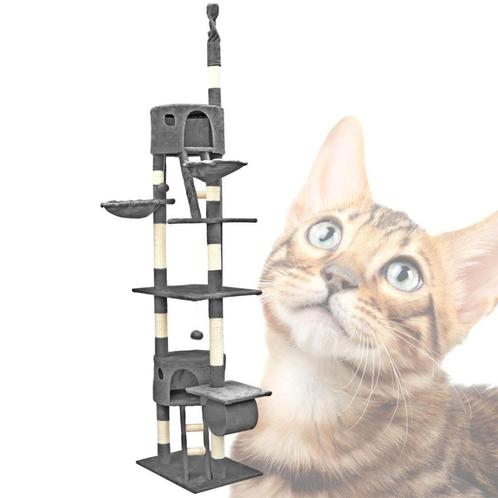 Kattenkrabpaal | 260 cm | Grijs, Animaux & Accessoires, Accessoires pour chats, Neuf, Envoi