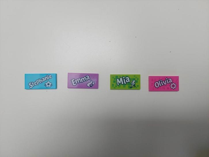 Lego met naam: Stephanie, Mia, Emma & Olivia (Friends), Kinderen en Baby's, Speelgoed | Duplo en Lego, Nieuw, Lego, Losse stenen