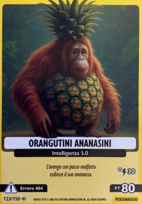 Brianrot TCG - Universo Psichedelico nr 123 - Orangutini..., Hobby en Vrije tijd, Verzamelkaartspellen | Overige, Nieuw, Losse kaart