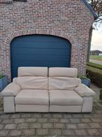 Lederen zetel, 3 zit, Huis en Inrichting, Ophalen