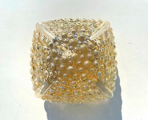 Helena Tynell ' Bubbles ' plafondlamp  * Vintage 70s *, Huis en Inrichting, Lampen | Plafondlampen, Zo goed als nieuw, Glas, Metaal