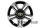 Toyota Aygo velg Aluminium 15'' 5-spaaks hoogglans zwart / g, Pneu(s), Véhicule de tourisme, 15 pouces, Enlèvement ou Envoi