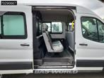 Ford Transit 130pk Dubbel Cabine L3H2 Trekhaak Navi Airco Pa, Auto's, Euro 6, 4 cilinders, Parkeersensor, Wit