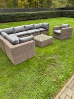 Lounge set, Tuin en Terras, Ophalen, Rotan, Bank, Zo goed als nieuw