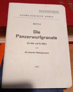 Livret de l'Armée Suisse Die Panzerwurfgranate, Collections, Livre ou Revue, Armée de terre, Enlèvement ou Envoi