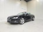 Audi A5 Cabrio 2.0 TDI - GPS - Airco - Goede Staat! 1Ste Ei, 4 cilinders, Cabriolet, 0 kg, Zwart