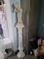 Verlichte porseleinen zuil met kind, Huis en Inrichting, Woonaccessoires | Zuilen en Pilaren, Ophalen, Zo goed als nieuw