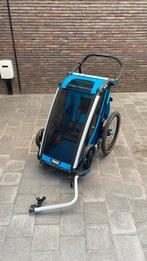 Thule Chariot Cross 1 blauw, Fietsen en Brommers, Ophalen, Opvouwbaar, 20 tot 40 kg, Zo goed als nieuw