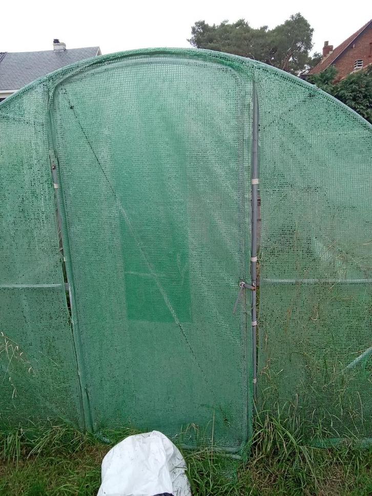 Serre geraamte, Tuin en Terras, Kassen, Gebruikt, Kweekkas, Aluminium, Folie, Ophalen