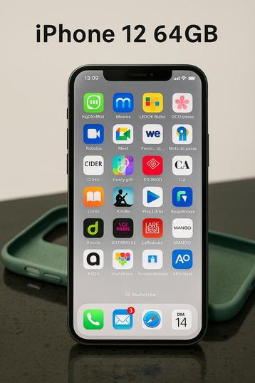  iPhone 12 – 64 Go – en super forme  beschikbaar voor biedingen