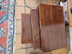 3 petites tables gigognes, Gebruikt, Rechthoekig, Hout, Ophalen