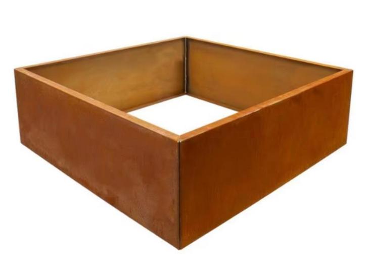 Plantenbak Corten staal 120x120x40, Tuin en Terras, Bloembakken en Plantenbakken, Nieuw, Metaal, Tuin, 30 tot 60 cm, 100 cm of meer