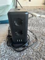 Tower Power Strip with 11 Sockets and 3 USB Ports, Computers en Software, Pc speakers, Ophalen, Zo goed als nieuw