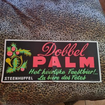 Publicité Dobbel Palm, Enlèvement ou Envoi, Utilisé, Panneau, Plaque ou Plaquette publicitaire, Palm