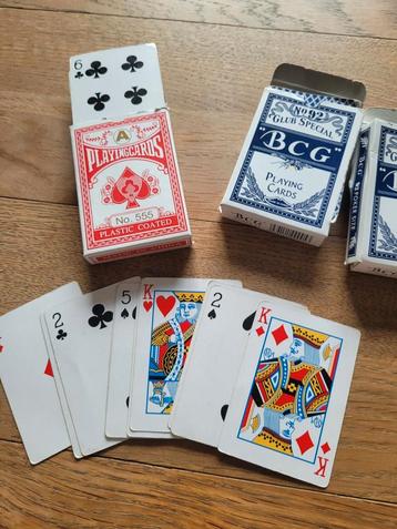 Gratis speelkaarten  compleet 3 pakjes beschikbaar voor biedingen
