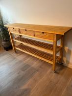 Roltafel voor keuken op vier wielen, Huis en Inrichting, Ophalen, Gebruikt, 150 tot 200 cm, Minder dan 100 cm