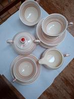Mosa Maastricht  Plateel set 6 tassen, melk-en suikerpot, Antiek en Kunst, Ophalen