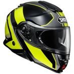 SHOEI Neotec II Excursion Noir-Jaune Fluo TC-3, Motoren, Kleding | Motorhelmen, Ophalen, M, Systeemhelm, Dames