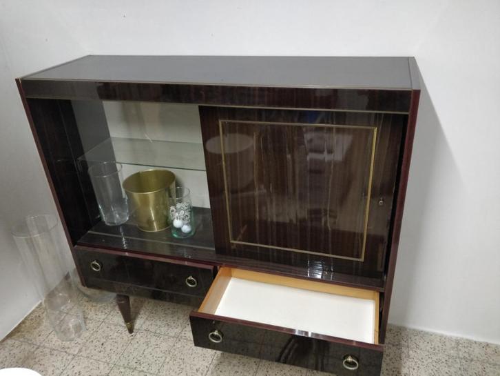 Vitrine, Huis en Inrichting, Kasten | Vitrinekasten, Gebruikt, 100 tot 150 cm, 100 tot 150 cm, 25 tot 50 cm, Met lade(s), Met deur(en)