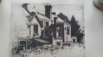 Tekening achtergevels gebouwen beschikbaar voor biedingen