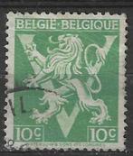 Belgique 1944 - Yvert/OBP 675A - Lion héraldique avec V (ST), Timbres & Monnaies, Envoi, Affranchi, Oblitéré