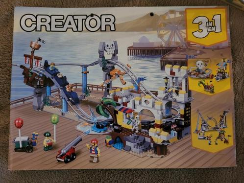 Creator 3 en 1- La Montagne russe des pirates, Kinderen en Baby's, Speelgoed | Duplo en Lego, Zo goed als nieuw, Complete set