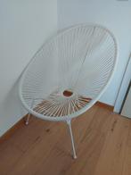 Draadstoel wit in Acapulco-stijl, Ophalen, Kunststof, Wit, Zo goed als nieuw