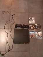 Playstation 3 avec manettes, câbles et 5 jeux., Consoles de jeu & Jeux vidéo, Utilisé, Enlèvement ou Envoi
