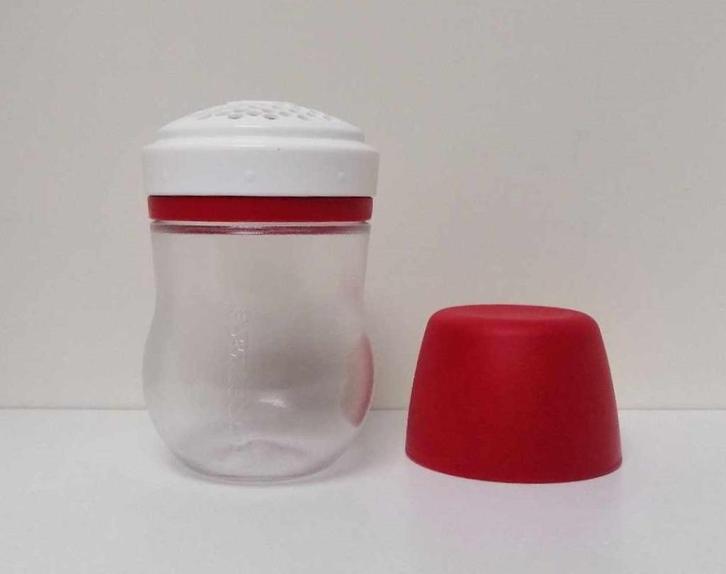 Tupperware™ « Saupoudroir - Moulin à Sucre Allegra » rouge, Maison & Meubles, Cuisine| Tupperware, Neuf, Boîte, Blanc, Rouge, Envoi