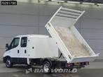 Iveco Daily 35C14 Open Laadbak met Kist Dubbel Cabine Dubbel, Auto's, 100 kW, Stof, Gebruikt, Euro 6