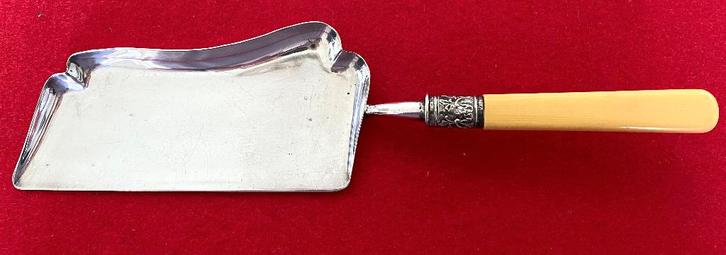 Antieke zilveren kruimelschep met keurmerk, Antiek en Kunst, Antiek | Woonaccessoires, Ophalen of Verzenden