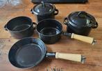 speelgoed zwartmetalen potten en pannenset, Ophalen of Verzenden, Gebruikt, Overige materialen, Speelkeuken-accessoire