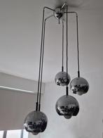 Vintage Chrome 70's hanglamp, Antiek en Kunst, Ophalen