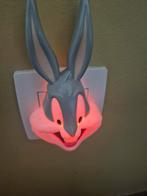 Vintage 1995 nachtlampje en grote knuffel bugs bunny, Ophalen
